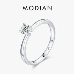 Dropshipman Modian 925 Sterling Silver 10 Hearts CZ Ring - Elegant Shine