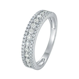 KissICON Moissanite Ring 3 / 9 SY Brand Jewelry 925 Sterling Silver Ring D VVS Moissanite Diamond Wedding Rings for Women Men 18K Gold Plated Fine Jewelry