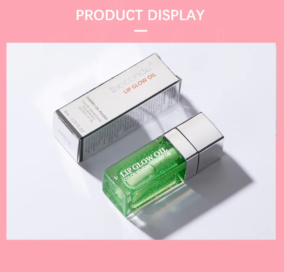 KissICON Moisturizing Lip Balm Lip Glow Oil Pink Plumping