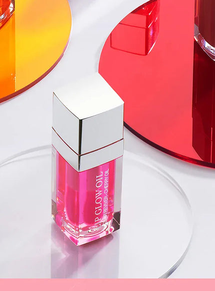 KissICON Moisturizing Lip Balm Lip Glow Oil Pink Plumping