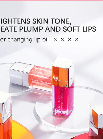 KissICON Moisturizing Lip Balm Lip Glow Oil Pink Plumping