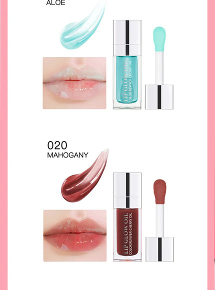 KissICON Moisturizing Lip Balm Lip Glow Oil Pink Plumping