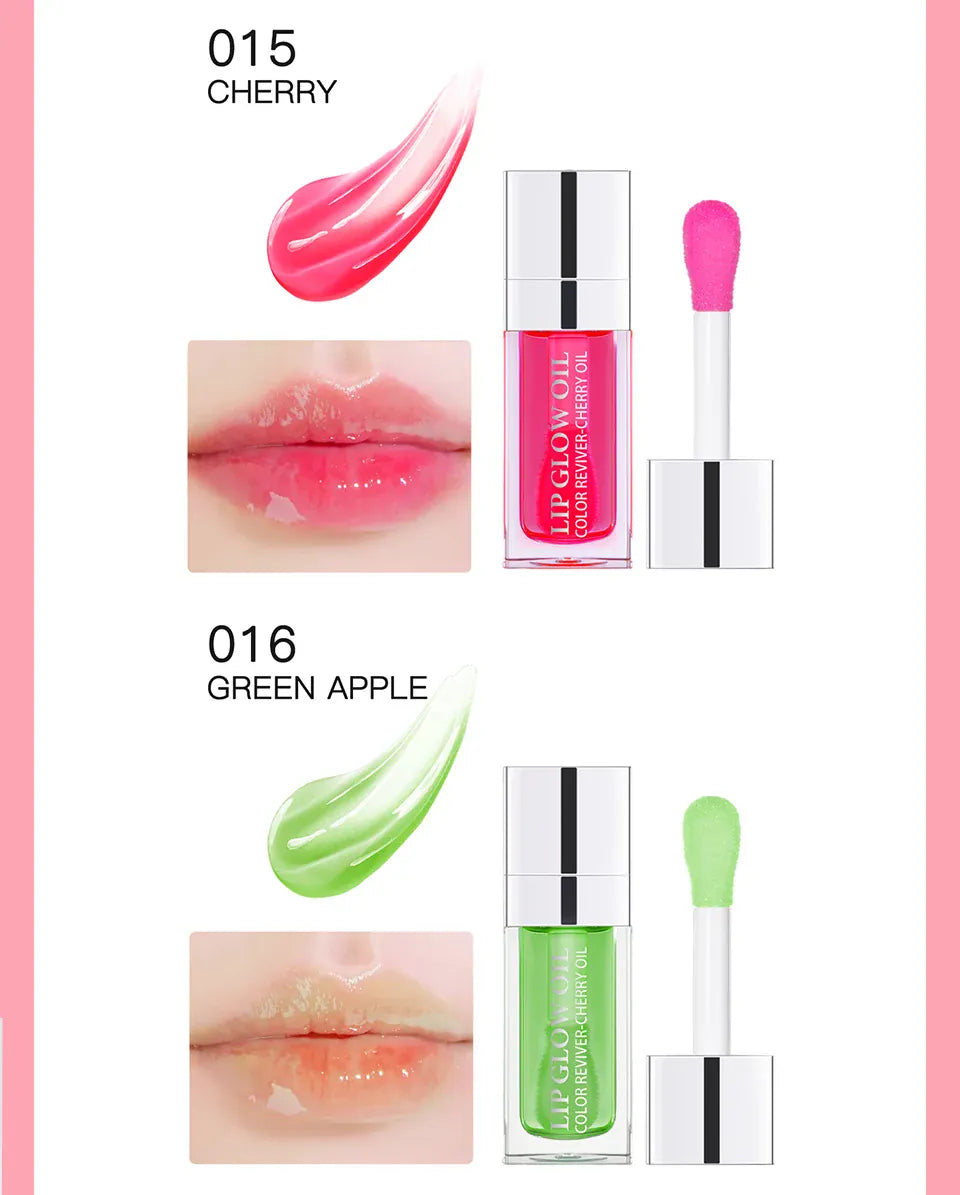 KissICON Moisturizing Lip Balm Lip Glow Oil Pink Plumping