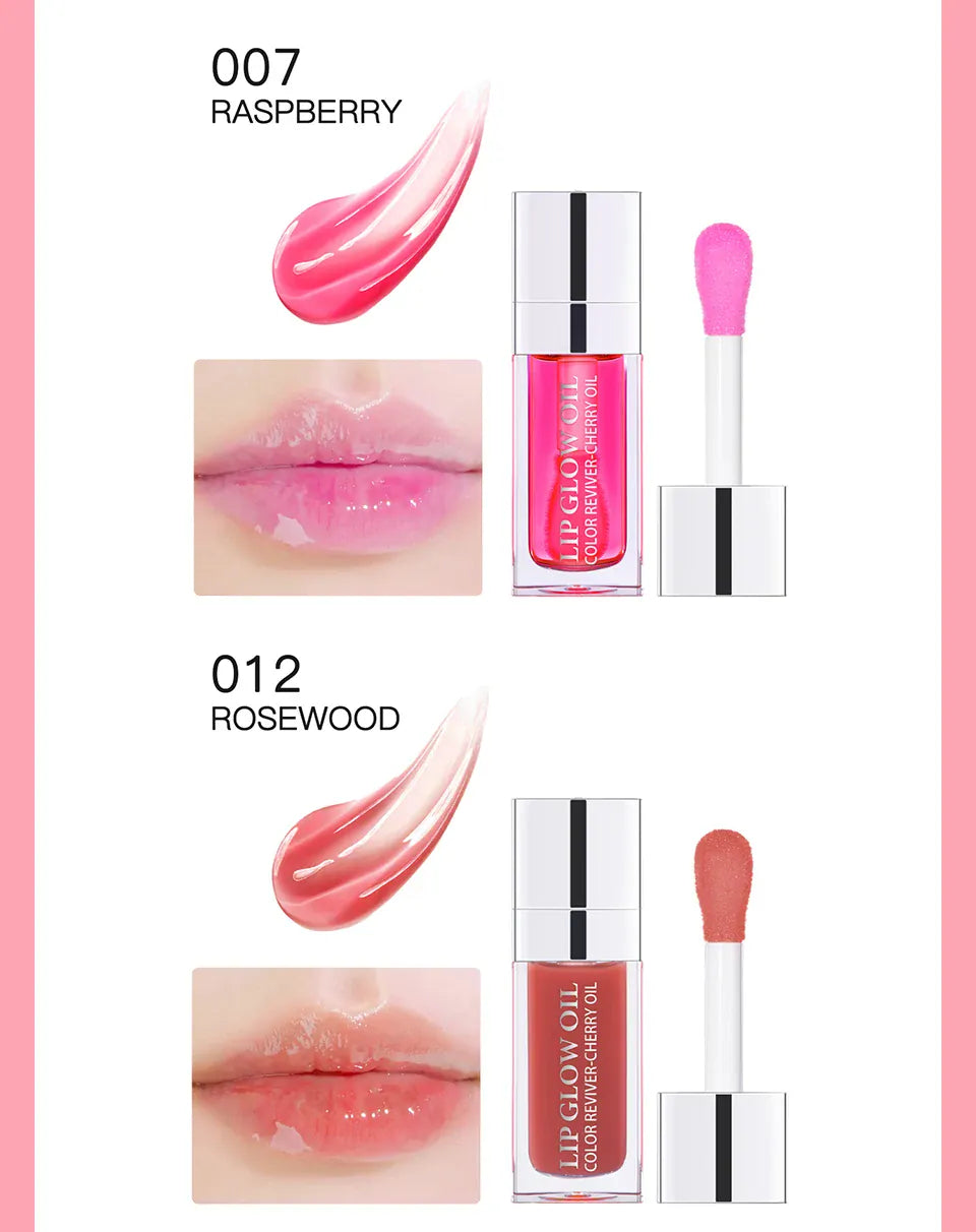 KissICON Moisturizing Lip Balm Lip Glow Oil Pink Plumping