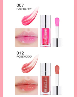 KissICON Moisturizing Lip Balm Lip Glow Oil Pink Plumping