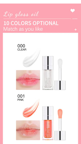KissICON Moisturizing Lip Balm Lip Glow Oil Pink Plumping