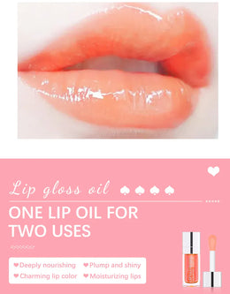 KissICON Moisturizing Lip Balm Lip Glow Oil Pink Plumping