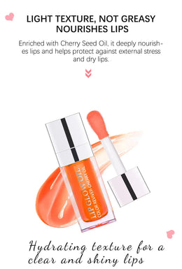 KissICON Moisturizing Lip Balm Lip Glow Oil Pink Plumping