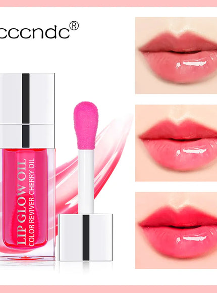 KissICON Moisturizing Lip Balm Lip Glow Oil Pink Plumping