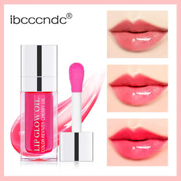 KissICON Moisturizing Lip Balm Lip Glow Oil Pink Plumping