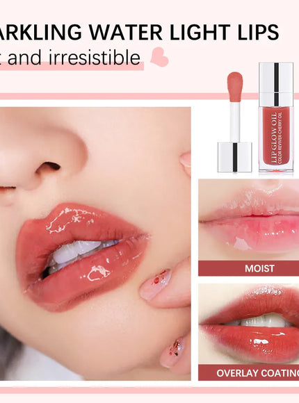 KissICON Moisturizing Lip Balm Lip Glow Oil Pink Plumping