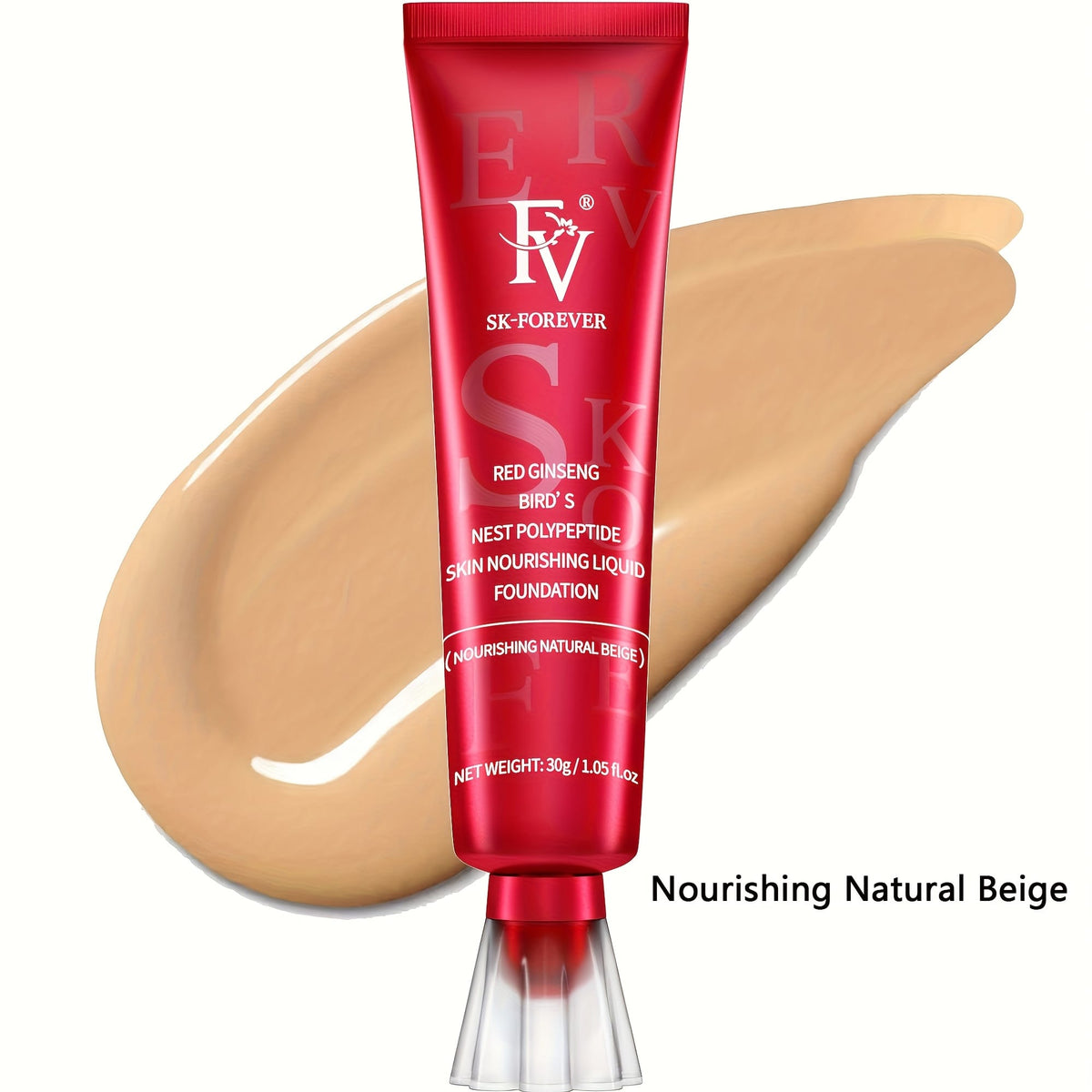 jkthpu-45 Moisturizing Natural Beige KissIcon FV Hydrating Foundation - Matte Finish Lasting