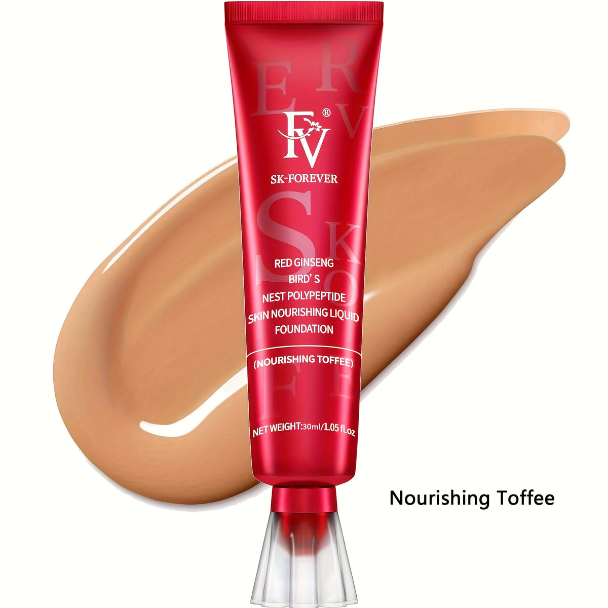 jkthpu-45 Moisturizing Toffee KissIcon FV Hydrating Foundation - Matte Finish Lasting