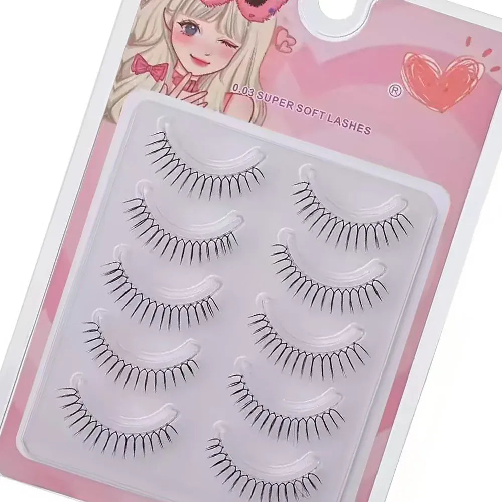 KissICON mojiam KissIcon Five Pairs U Lashes 0.14mm - Soft