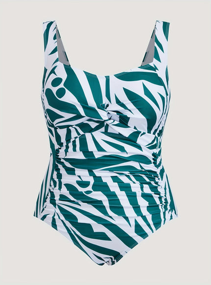 KissICON Moxdo Women's Curve One-piece Swimsuit – Tropical