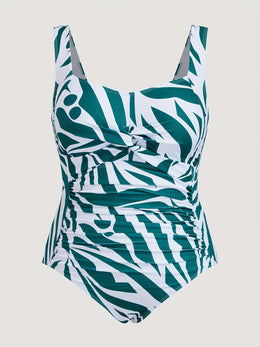 KissICON Moxdo Women's Curve One-piece Swimsuit – Tropical