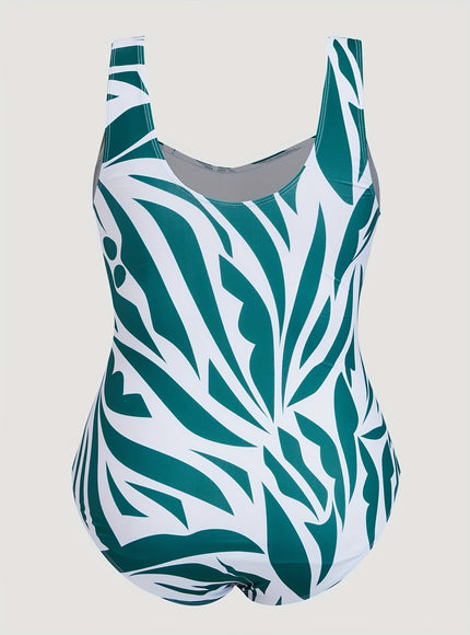 KissICON Moxdo Women's Curve One-piece Swimsuit – Tropical