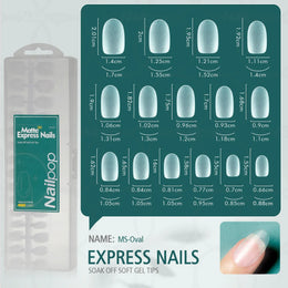 KissICON MS-Oval KissIcon Nailpop Matte Nails 240pcs Press On -