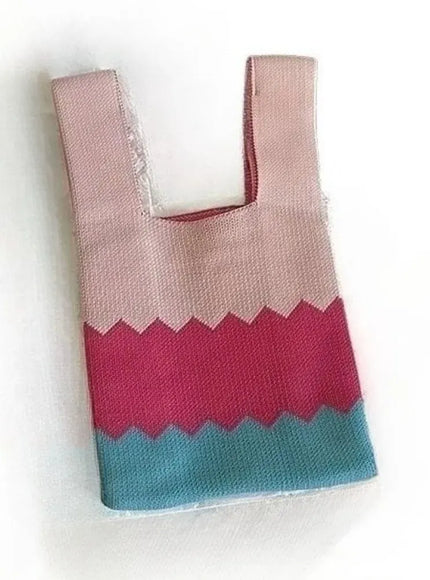 KissICON MULTI Fashionable Knitted Woven Compact Women's Handbag