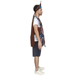 KissICON MULTI / One Size Adult Halloween Funny Costumes Realistic Cuckoo Wall Clock Costume Tropical Cute Dress Up Party Cosplay Roleplay Suit Brown