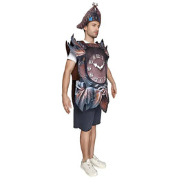 KissICON MULTI / One Size Adult Halloween Funny Costumes Realistic Cuckoo Wall Clock Costume Tropical Cute Dress Up Party Cosplay Roleplay Suit Brown