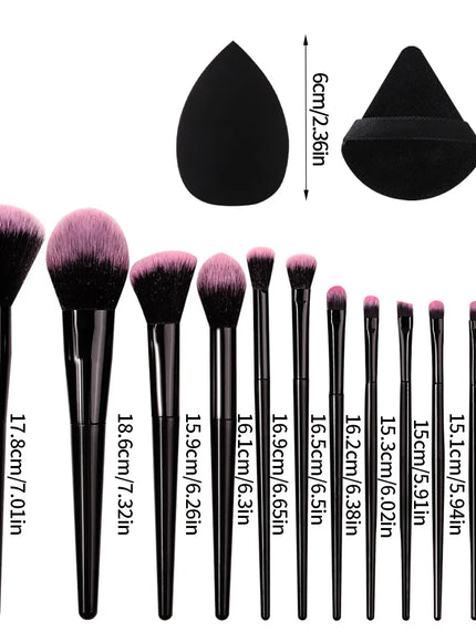 KissICON MULTI Soft Makeup Brush Set 12Pcs Beauty Eggs And