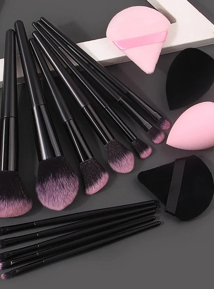 KissICON MULTI Soft Makeup Brush Set 12Pcs Beauty Eggs And