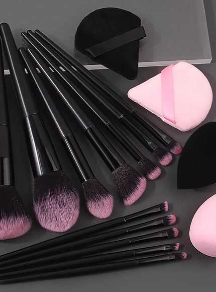 KissICON MULTI Soft Makeup Brush Set 12Pcs Beauty Eggs And