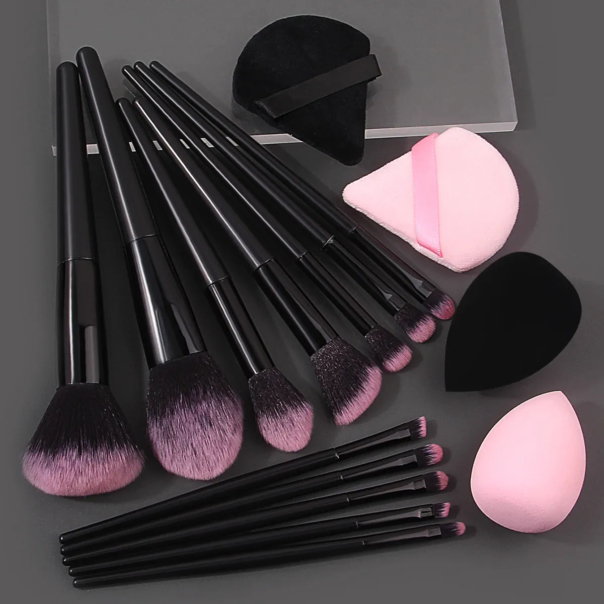 KissICON MULTI Soft Makeup Brush Set 12Pcs Beauty Eggs And