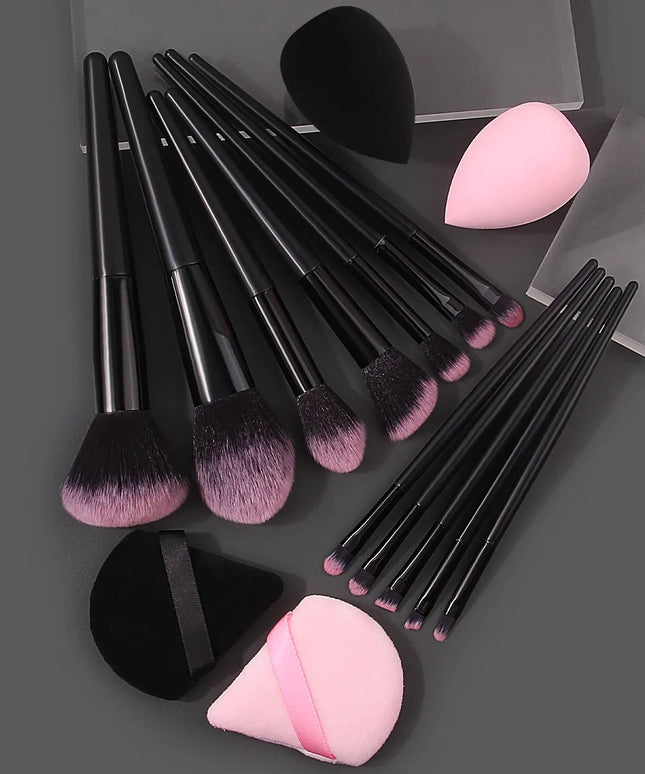 KissICON MULTI Soft Makeup Brush Set 12Pcs Beauty Eggs And
