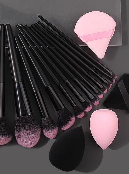 KissICON MULTI Soft Makeup Brush Set 12Pcs Beauty Eggs And