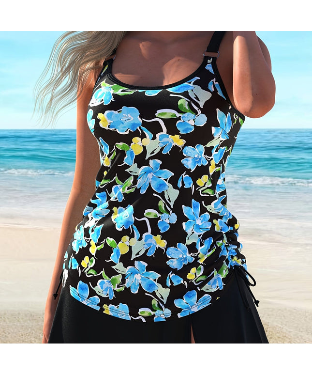 KissICON Multicolor 2 / UK 18 Curve Random Print Swim Dress