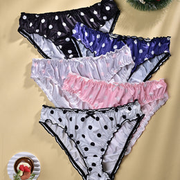 KissICON Multicolor 6 / UK 18 Elegant Floral Curve Fullcoverage Panties