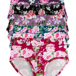 KissICON Multicolor A / UK 16 Comfyplus Soft Midrise Printed Briefs – 5 Pack