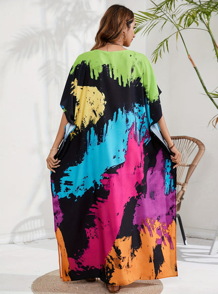 KissICON Multicolor / One-size Curve Tiedye Beach Coverup