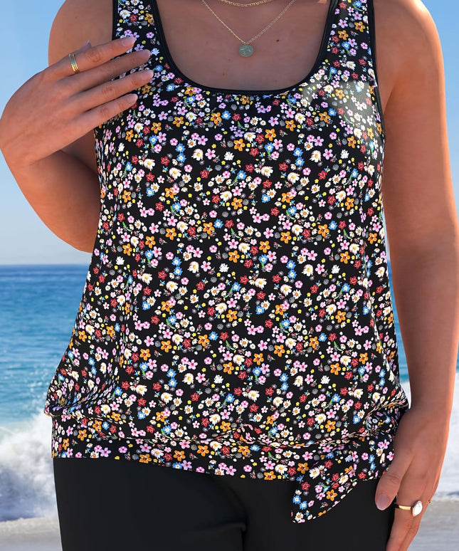 KissICON Multicolor / UK 18 Chic Curve Tankini