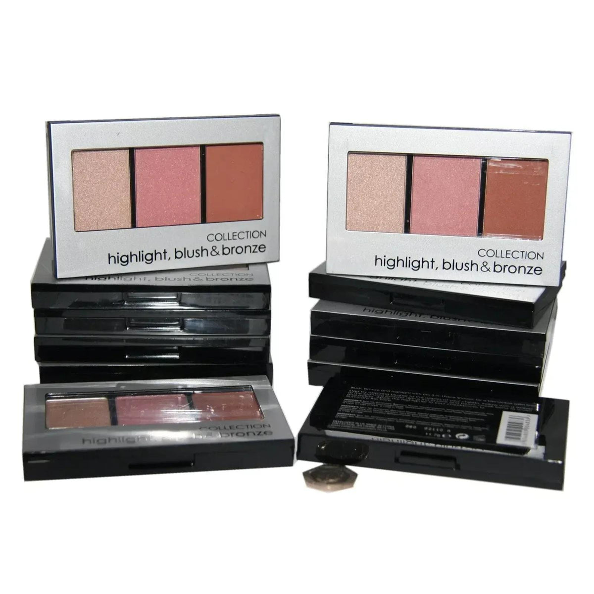KissICON Multicoloured 3in1 Face Shaper Trio Highlight Blush