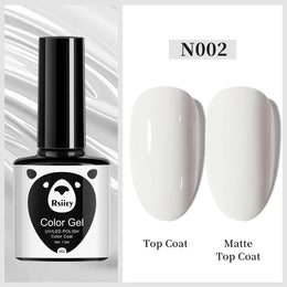 KissICON N002 white 1pcs 7.3ml White Gel Nail Polish French Manicure