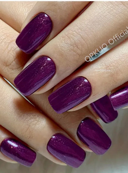 KissICON N0100KuL KissIcon Artificial Press On Nails Dark Brown Tips