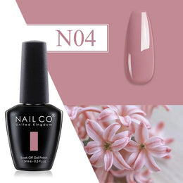 KissICON N04 💋 Nailco Red Gel Polish - Lasting Soak