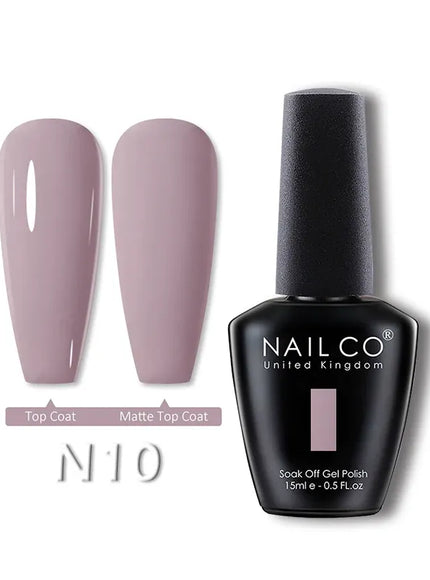 KissICON N10 💋 Nailco 15ml Translucent Gel Polish-Natural Resin Formula