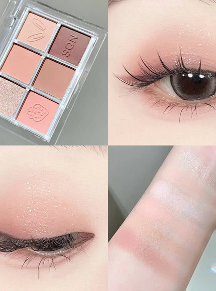 KissICON N1006-2 Kiss Icon SHAQINUO Six Color Eyeshadow Palette -