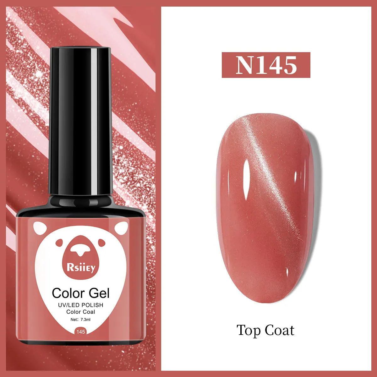 KissICON N145 1pcs 7.3ml White Gel Nail Polish French Manicure