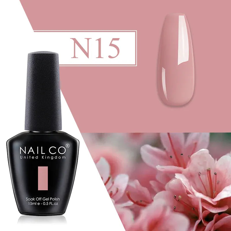 KissICON N15 💋 Nailco Red Gel Polish - Lasting Soak