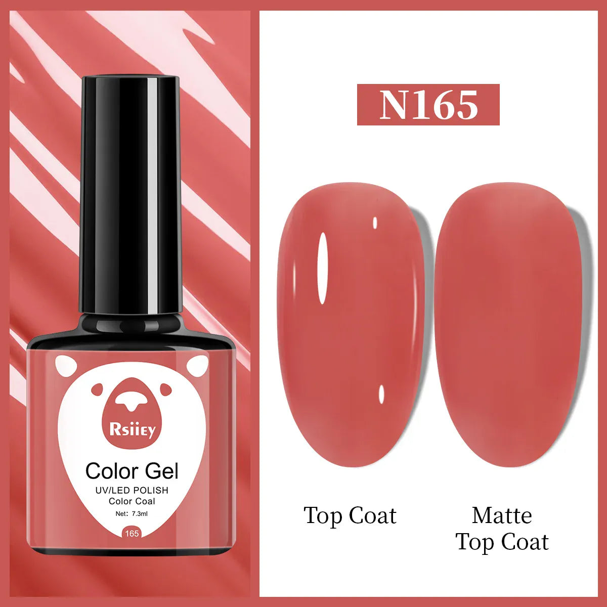 KissICON N165 1pcs 7.3ml White Gel Nail Polish French Manicure