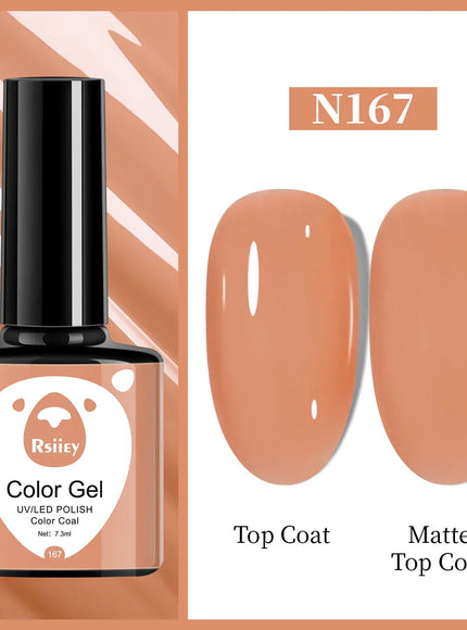 KissICON N167 1pcs 7.3ml White Gel Nail Polish French Manicure