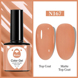 KissICON N167 1pcs 7.3ml White Gel Nail Polish French Manicure