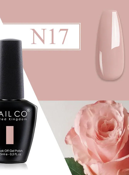 KissICON N17 💋 Nailco Red Gel Polish - Lasting Soak