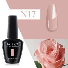 KissICON N17 💋 Nailco Red Gel Polish - Lasting Soak