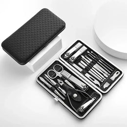 KissICON Nail Art 19 Piece Clipper Kit Stainless Steel